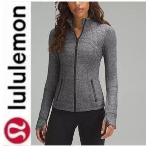 lululemon Define Jacket Heathered Grey Utility Jacket Size 10